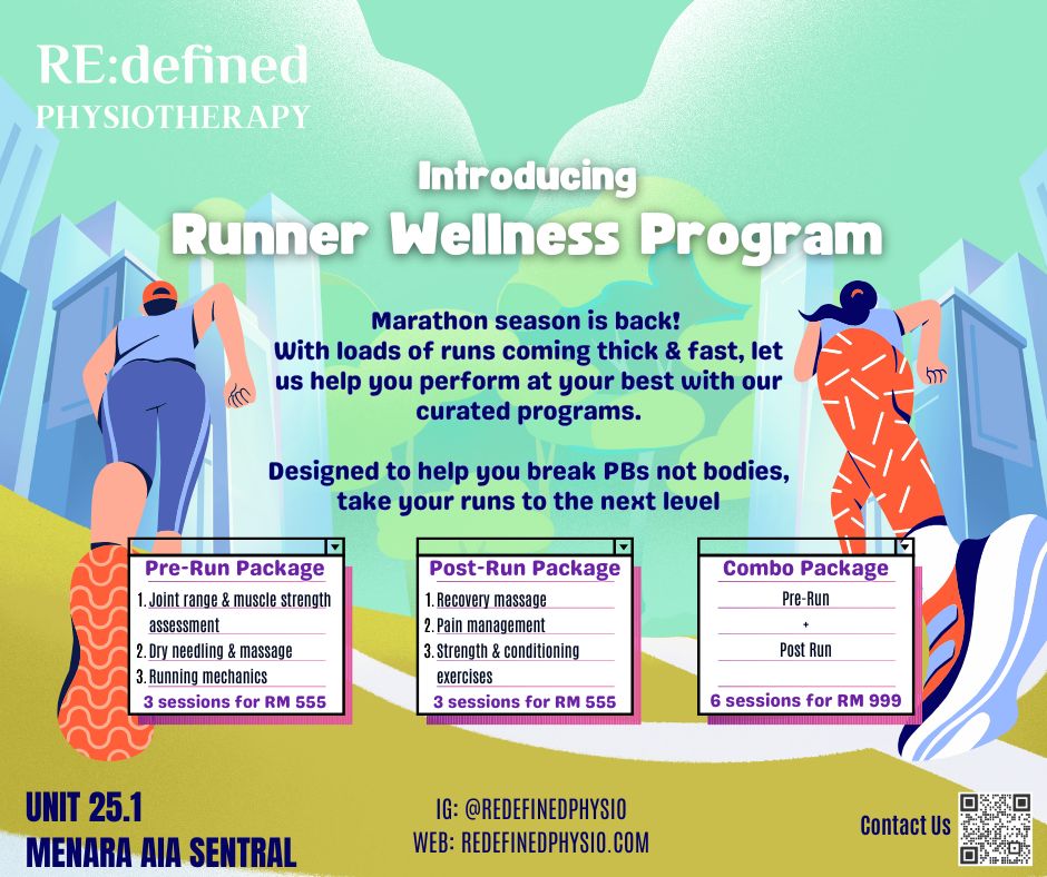 redefined poster - RE:defined Physiotherapy Runner wellness program - Redefined Physio