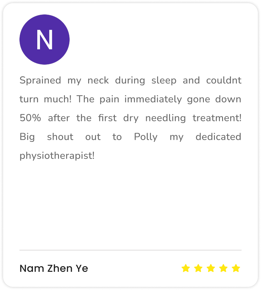 Google review of Redefined physiotherapy & fitness